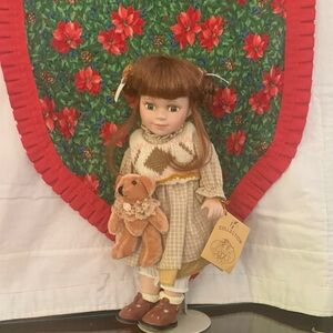 Kalli Collection Doll with Brown Hair and Tan Outfit